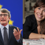 Agnese Pini e David Sassoli al Meeting dei Giornalisti