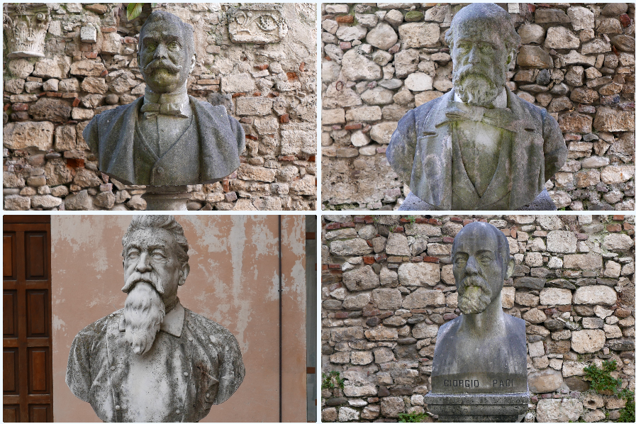 Terminato il restauro dei busti del giardino dell’Arengo