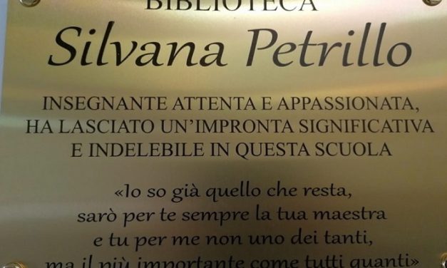 Biblioteca scolastica intitolata a Silvana Petrillo