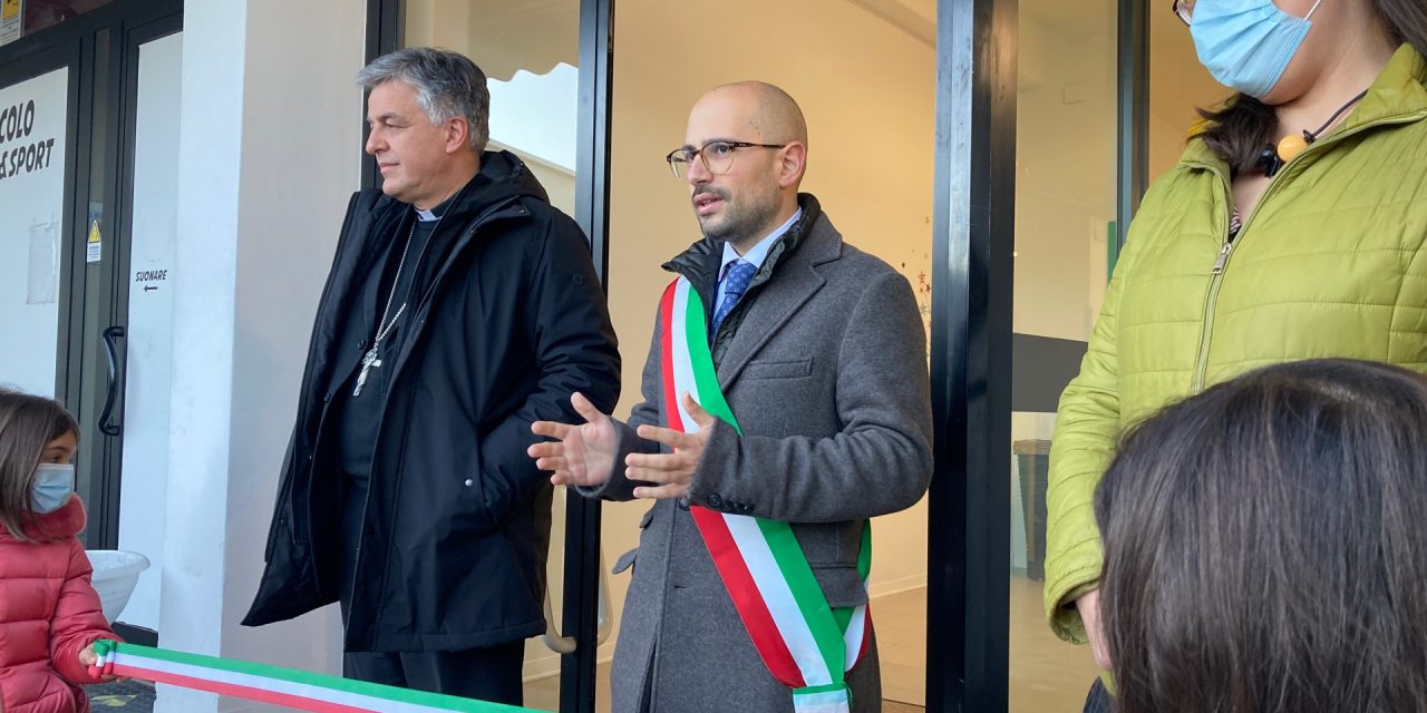 Ludoteca 4.0 inaugurata a Folignano con Mons. Gianpiero