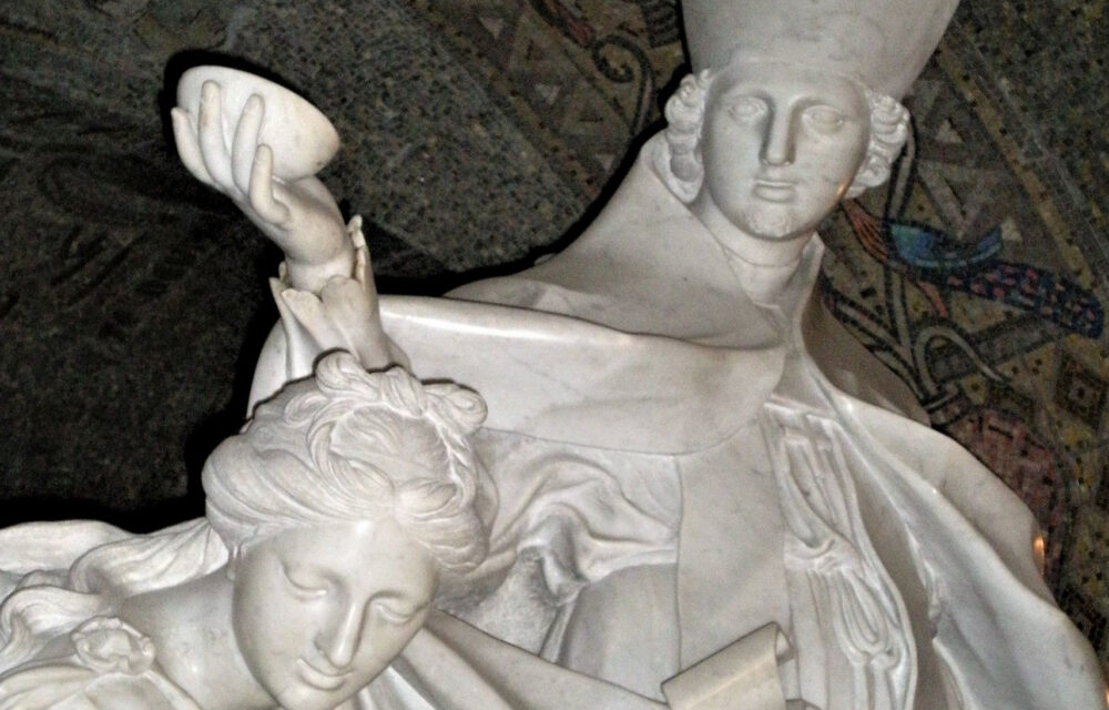 Due pregevoli sculture per la tomba di Sant’Emidio