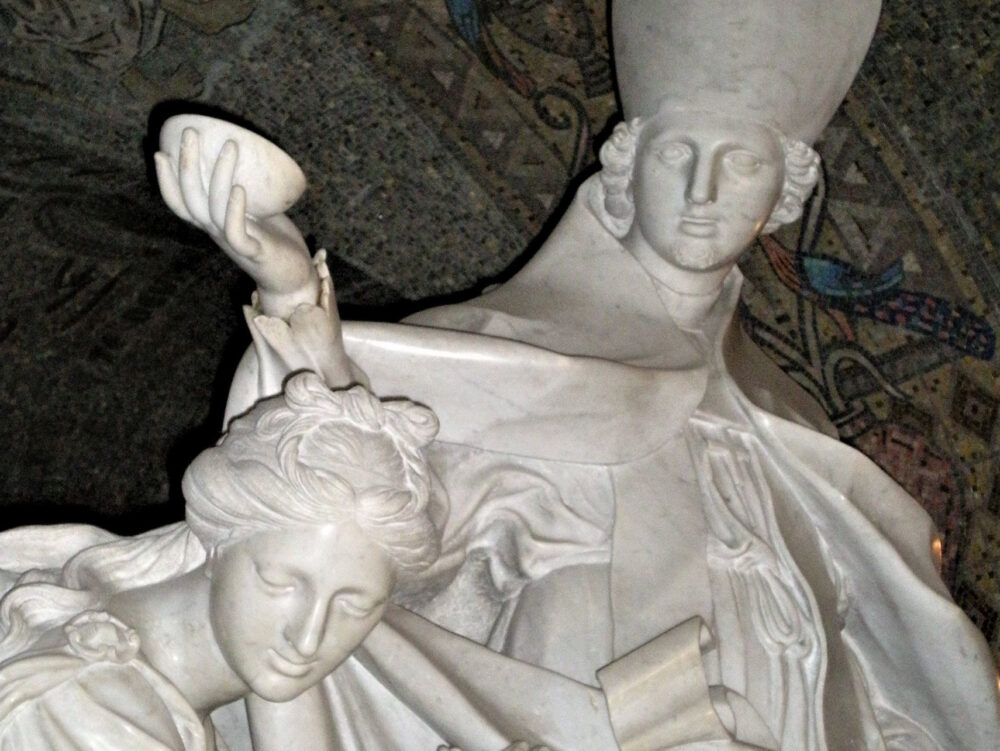 Due pregevoli sculture per la tomba di Sant’Emidio