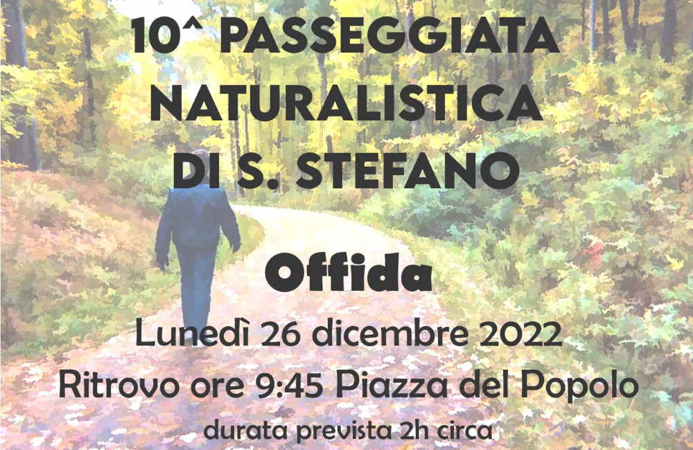 A Offida torna la passeggiata naturalistica di Santo Stefano