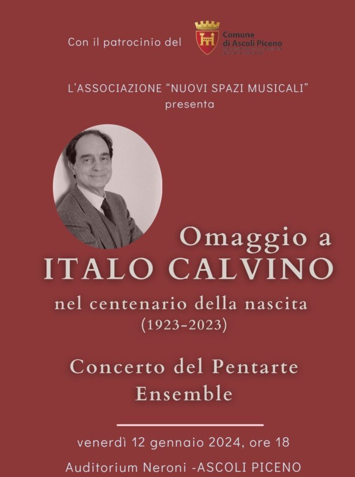Italo Calvino omaggiato all’Auditorium Neroni
