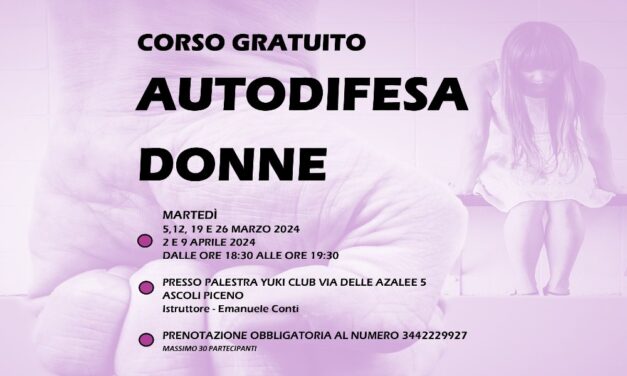 Ad Ascoli Piceno un nuovo corso di autodifesa per donne