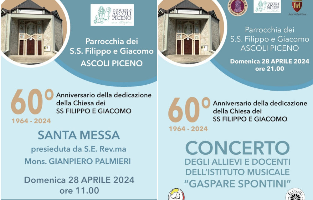 SS. Filippo e Giacomo: 60 anni dalla dedicazione della Chiesa